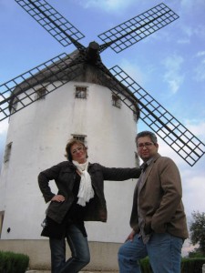 Ana, me and the windmill